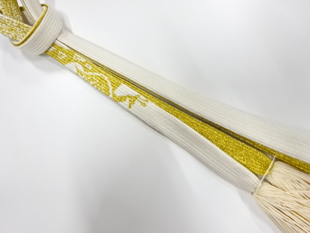 正絹　撚り房　手組帯締め